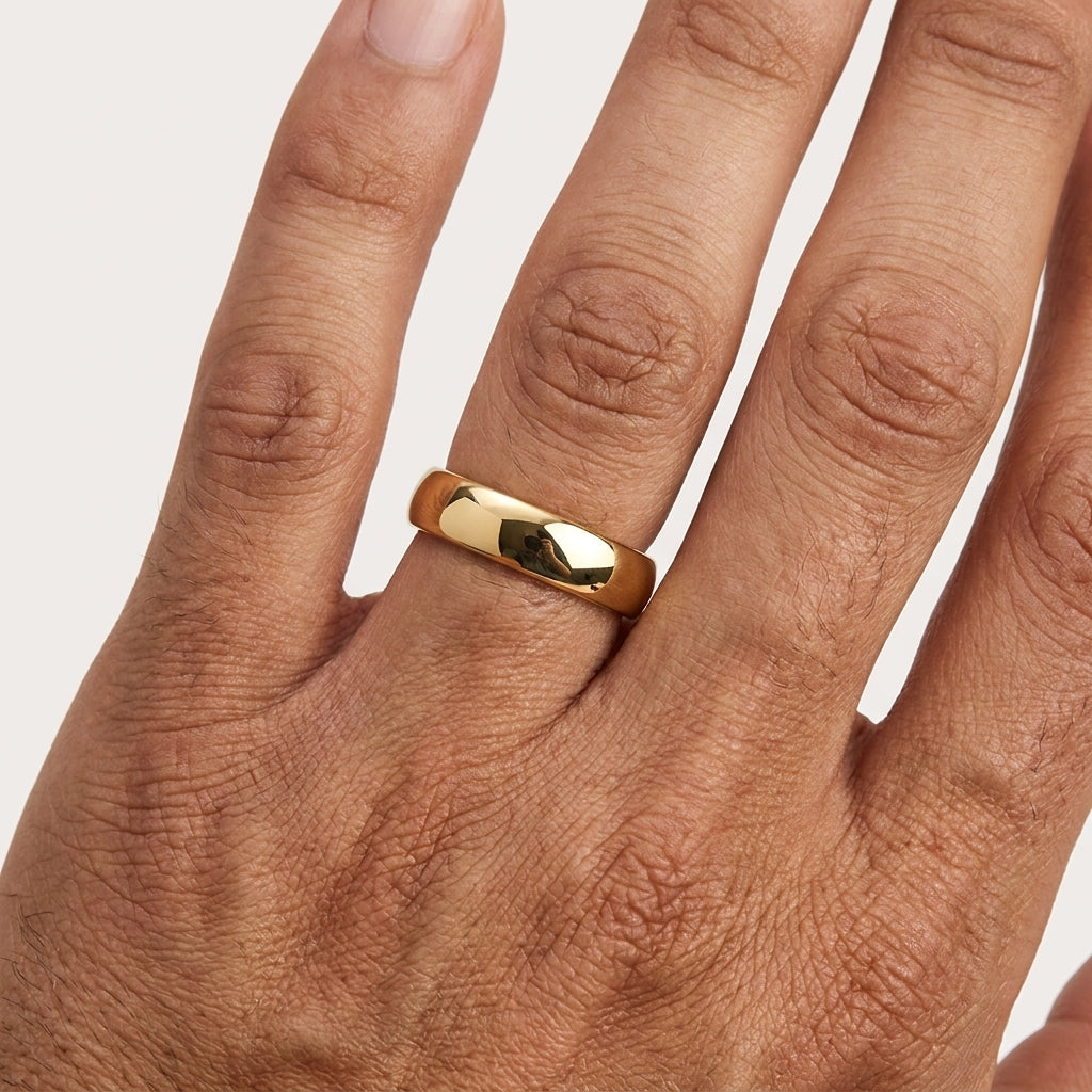 5MM Gold Tungsten Ring