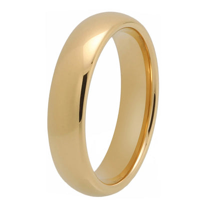 5MM Gold Tungsten Ring