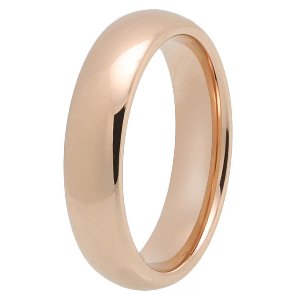 5MM Rose Gold Tungsten Ring