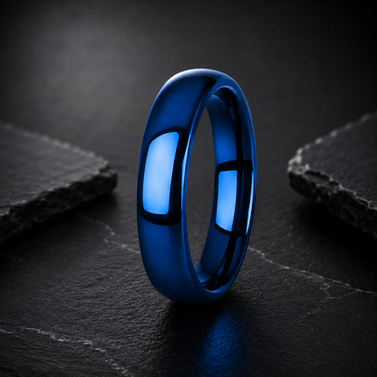 5MM blue Tungsten Ring