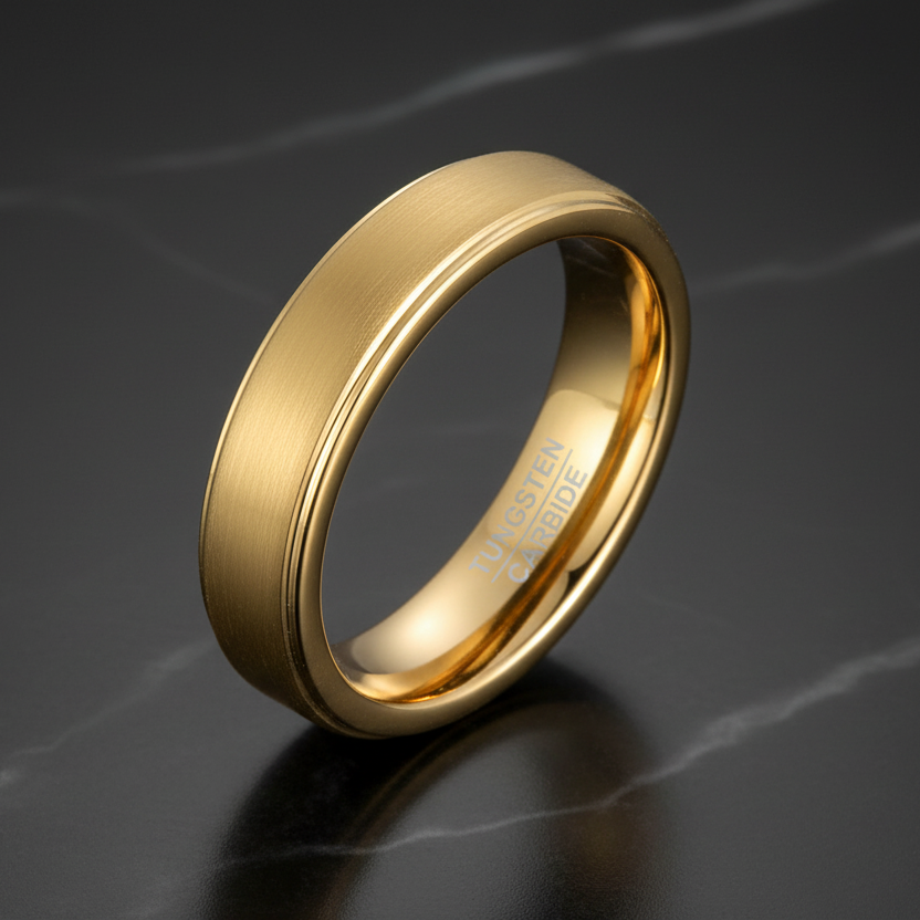 5mm_Gold_Tungsten_Carbide_Engagement_Ring