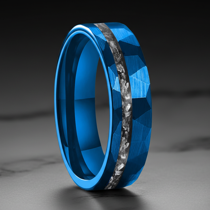 6MM_Meteorite_Mens_Hammered_Tungsten_Wedding_Ring