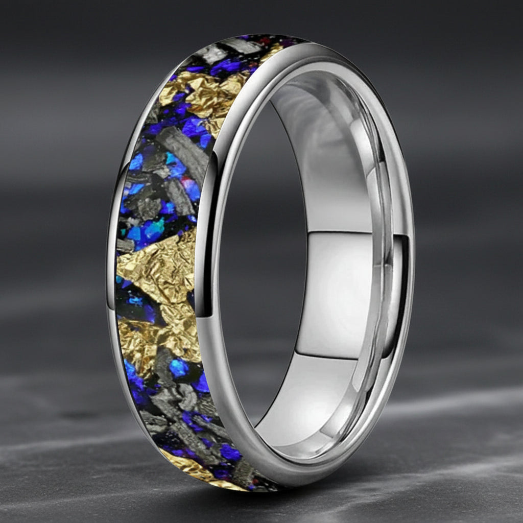 6mm Blue Sandstone Tungsten Ring