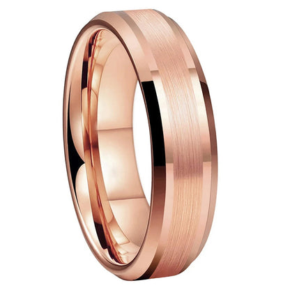 6mm Brushed Tungsten Wedding Band