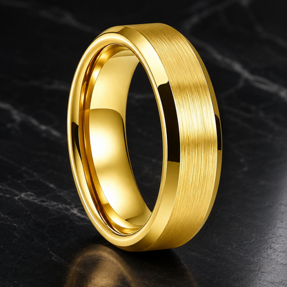 The Steadfast | Brushed Tungsten Wedding Band