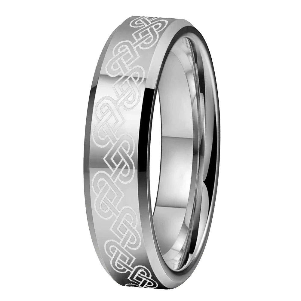 Celtic Knot Tungsten Ring