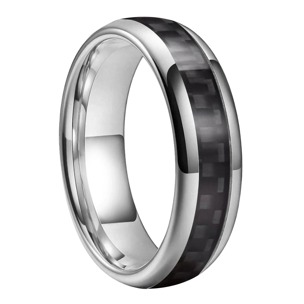 6mm Tungsten Carbon Fiber Ring