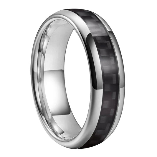 6mm Tungsten Carbon Fiber Ring