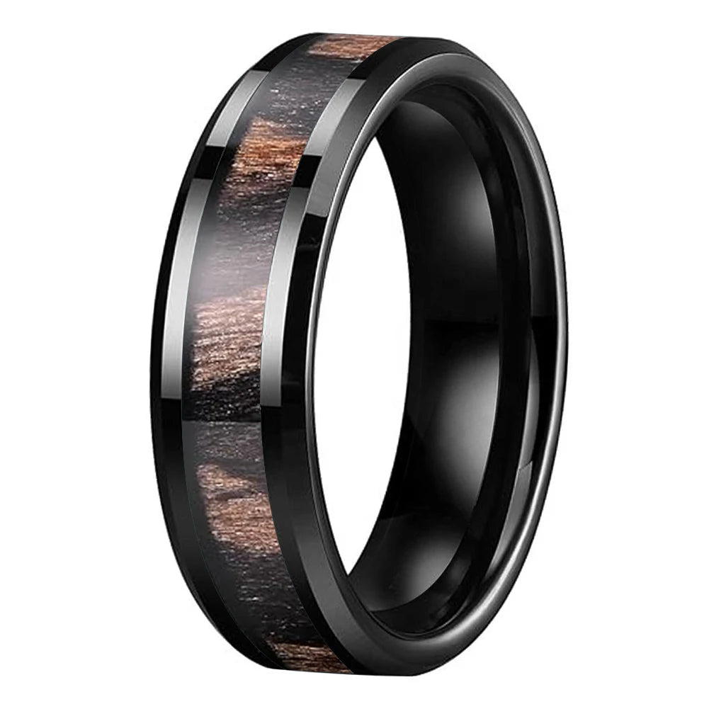 Zebra Wood Ring