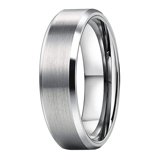 6mm_8mm_Classic_Tungsten_Steel_Ring
