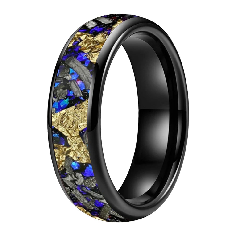6mm Blue Sandstone Tungsten Ring