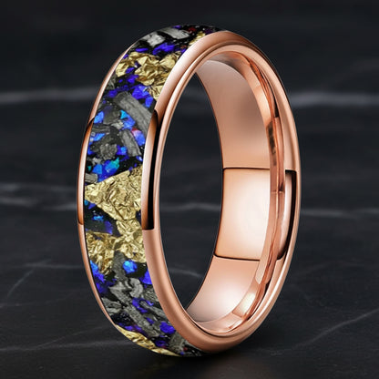 6mm Blue Sandstone Tungsten Ring