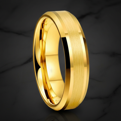6mm Brushed Tungsten Wedding Band