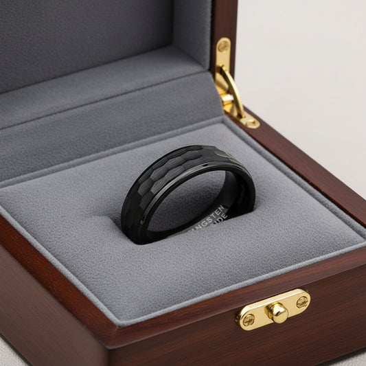 6mm_Hammered_Tungsten_Ring