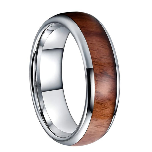 6mm Tungsten Wood Ring 