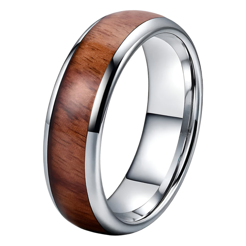 6mm Tungsten Wood Ring