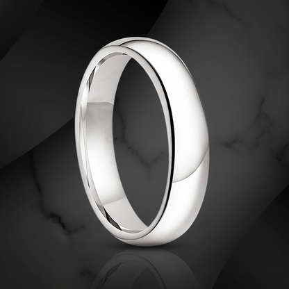 6mm White Tungsten Men’s Wedding Band