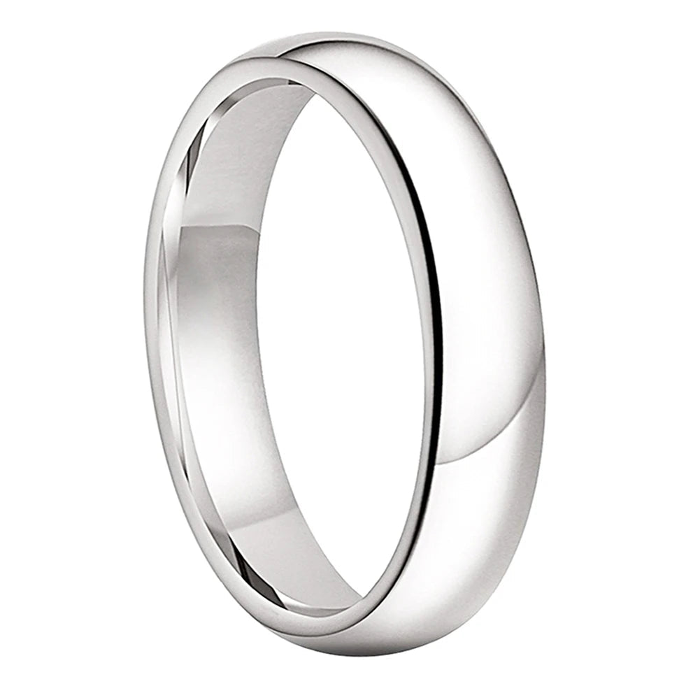 6mm White Tungsten Men’s Wedding Band