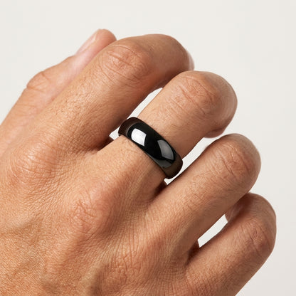7mm Black Tungsten Ring