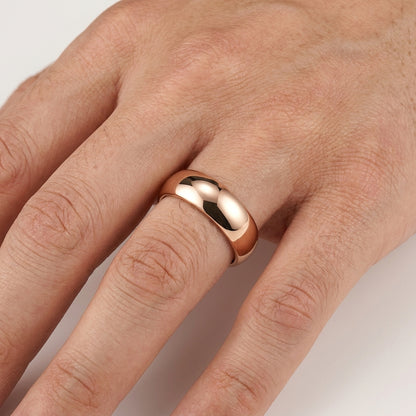 7mm Rose Gold Tungsten Ring
