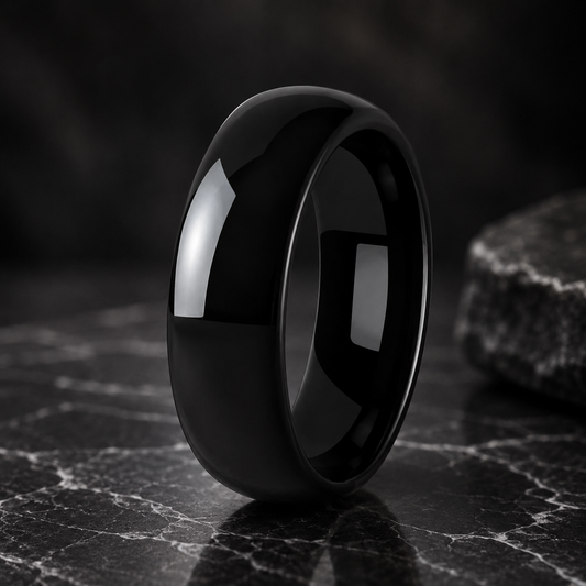 The Blackstone — 7mm Black Tungsten Ring