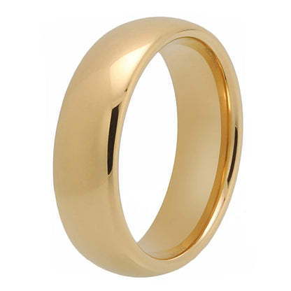 7mm Gold Tungsten Ring