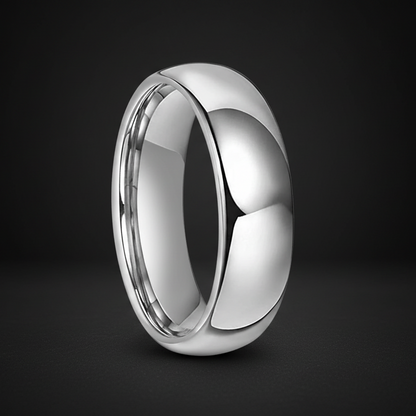 7mm Polished Tungsten Wedding Band
