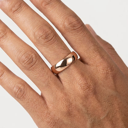7mm Rose Gold Tungsten Ring