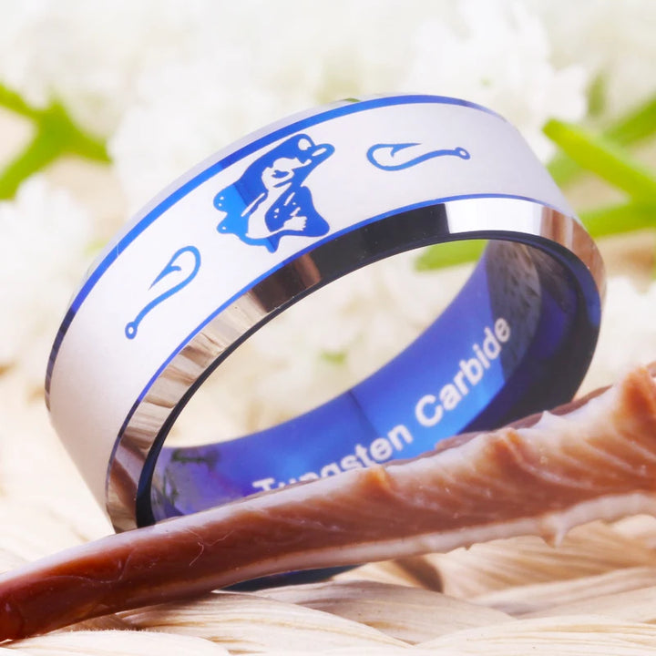 8MM Fishing Hooks Beveled Tungsten Ring