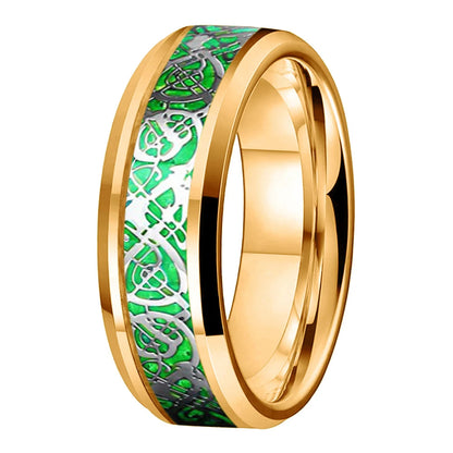 8MM Dragon Tungsten Wedding Band