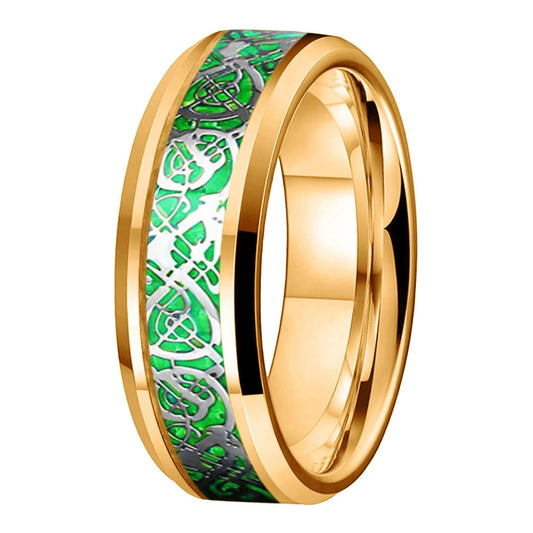 8MM Dragon Tungsten Wedding Band
