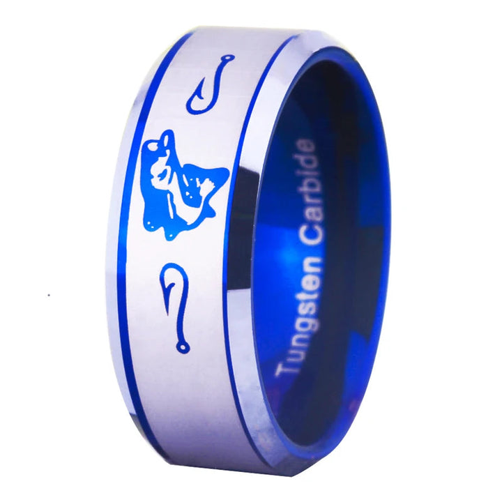 8MM Fishing Hooks Beveled Tungsten Ring