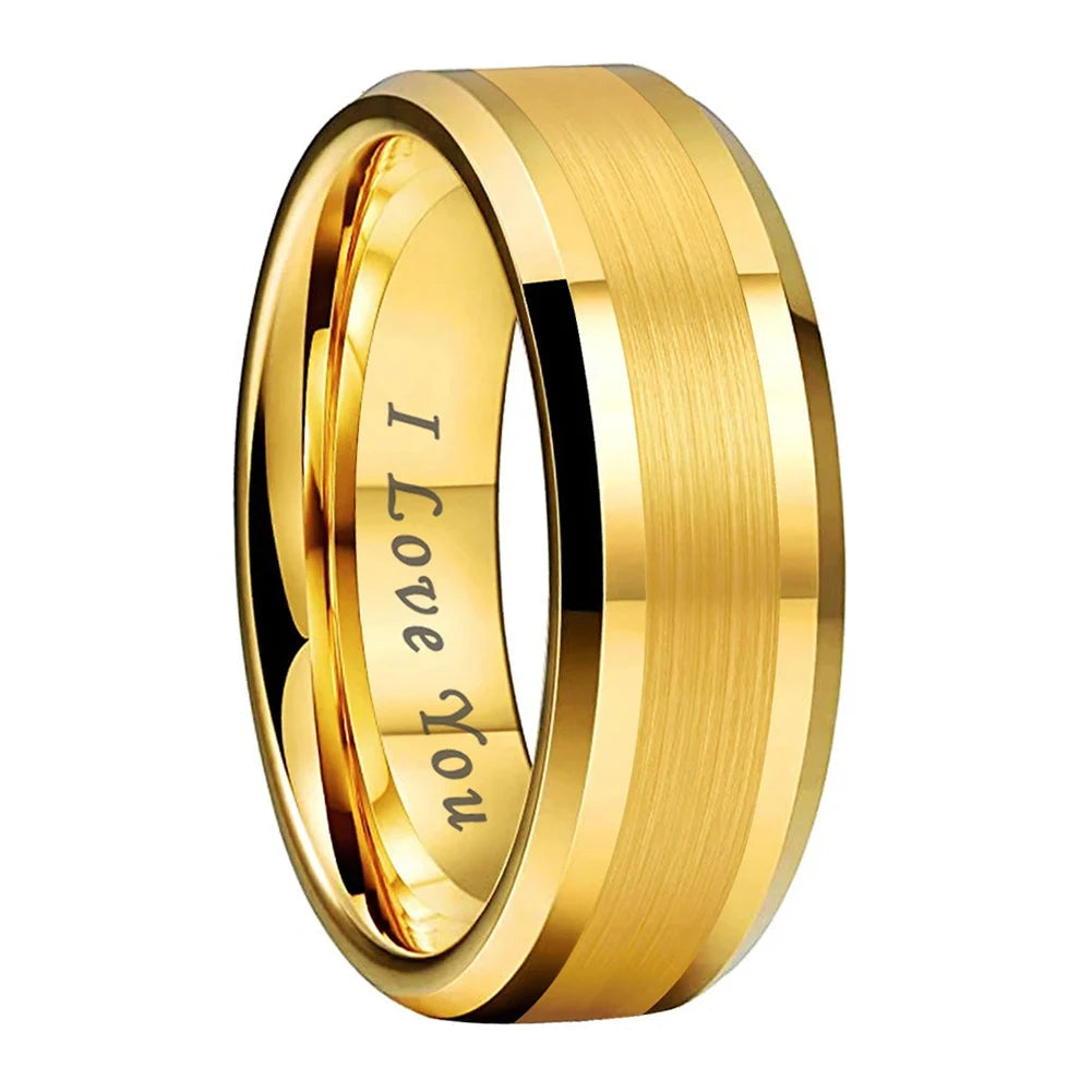 Gold i love you ring