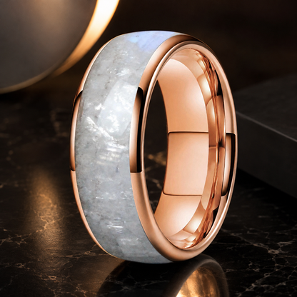 Moonstone Tungsten Ring
