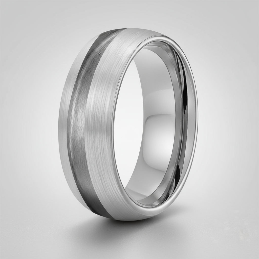 8mm Tungsten Blank Ring
