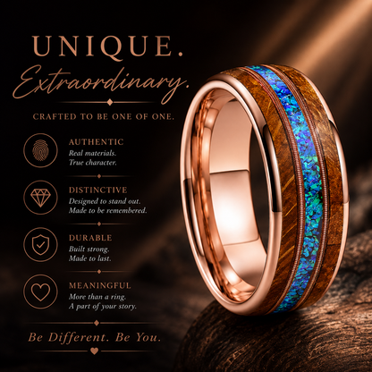 Tungsten Guitar String Ring