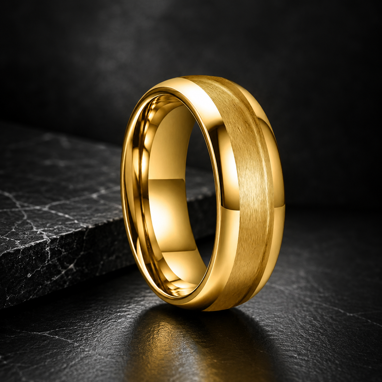 Tungsten Inlay Ring Blank