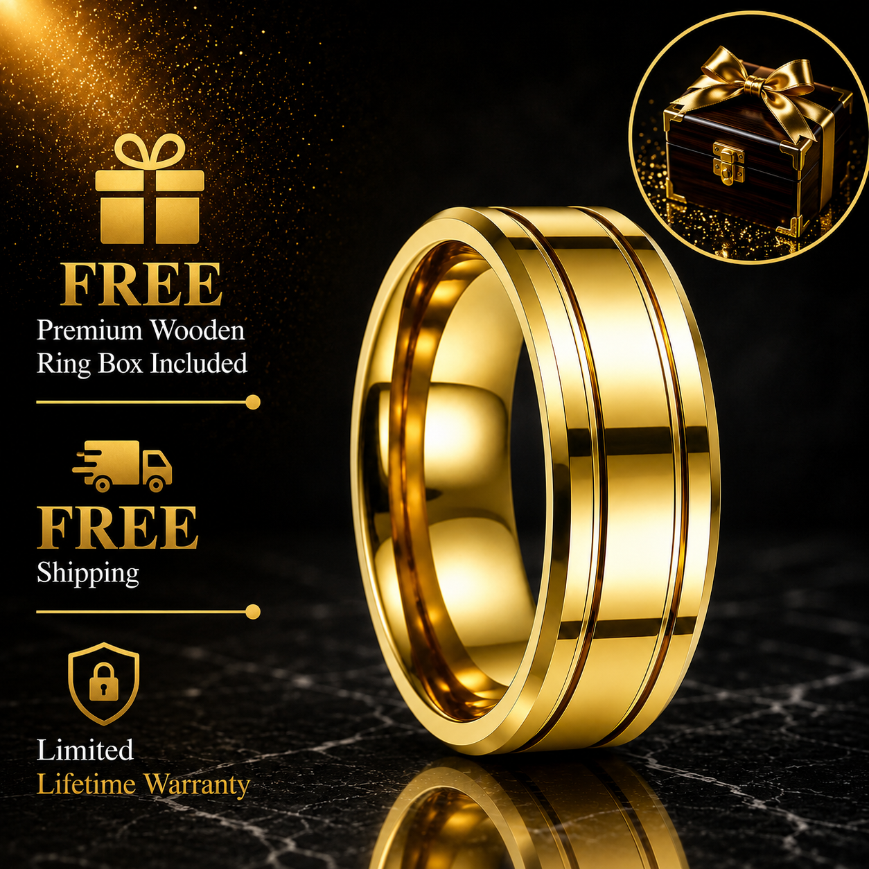 double-groove-flat-polished-tungsten-wedding-ring