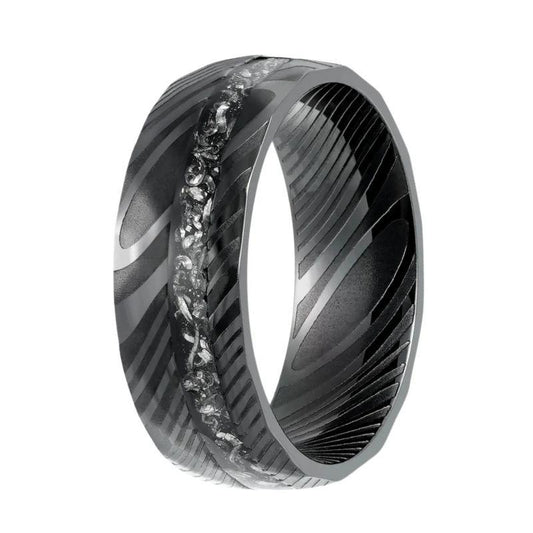 8mm_Black_Damascus_Steel_Ring__Galaxy_Meteorite_Inlay