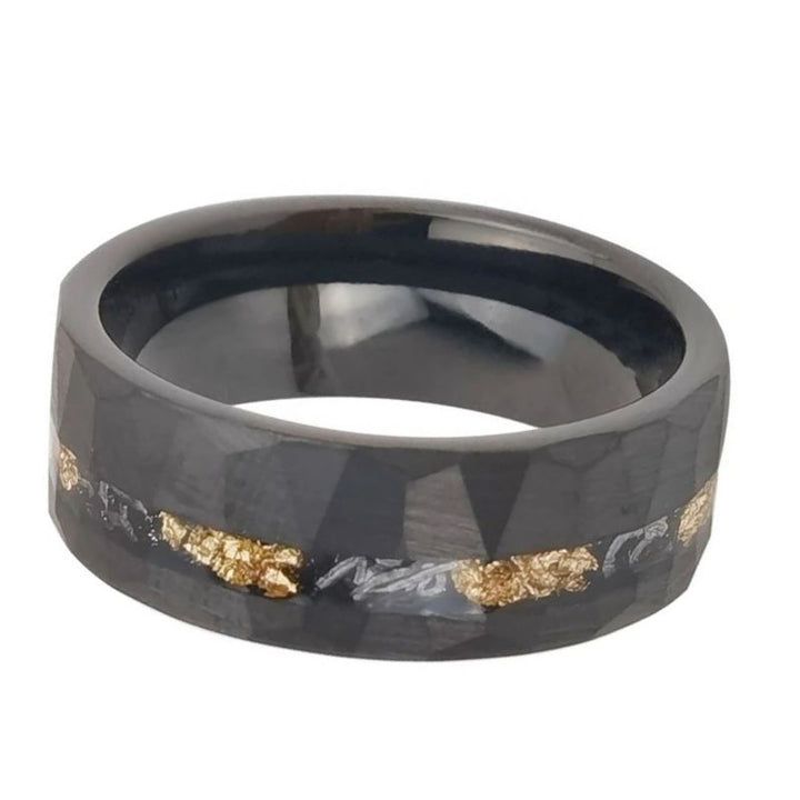 8mm Black Tungsten Carbide Ring for Men