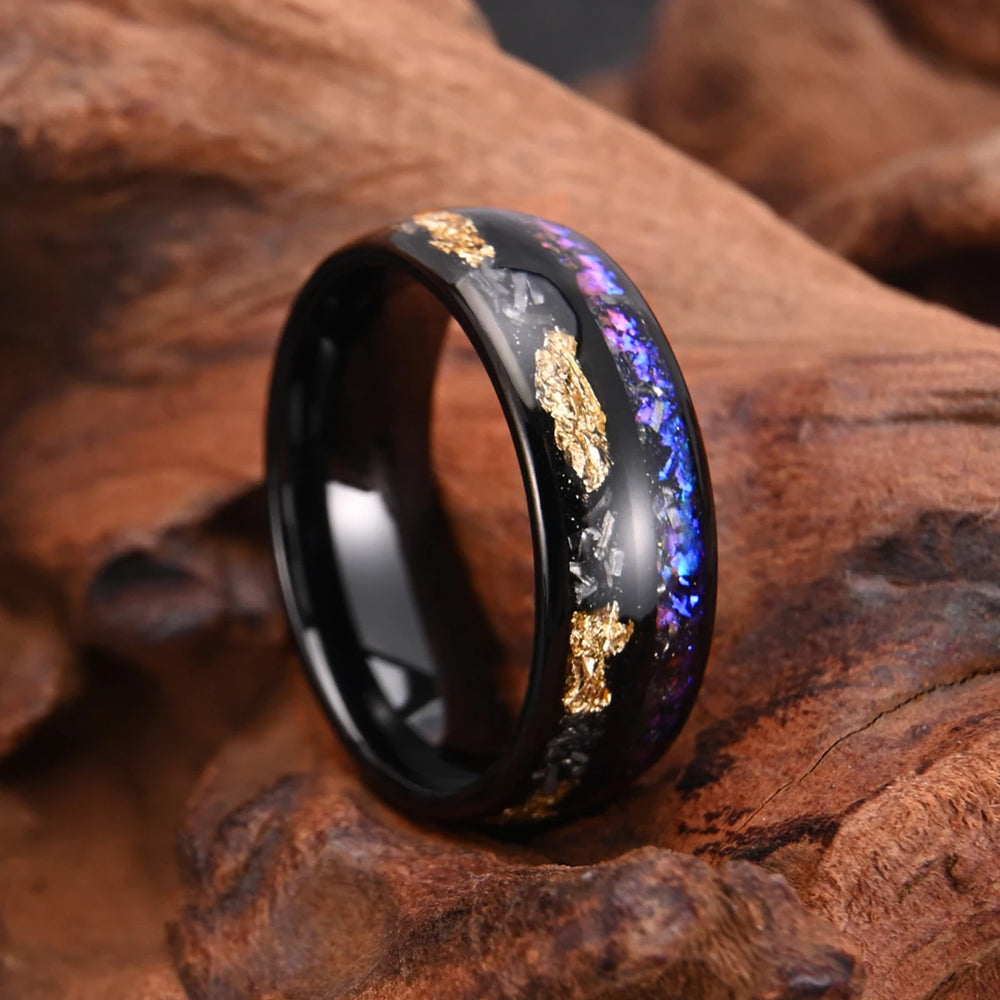 8mm Black Tungsten Ring – Men’s Wedding Band