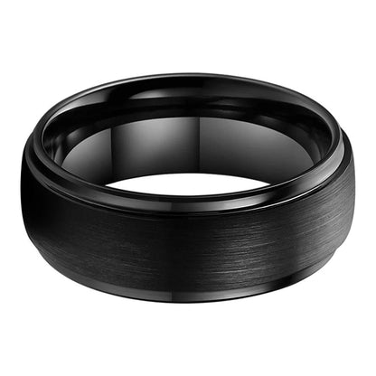 Black tungsten carbide ring
