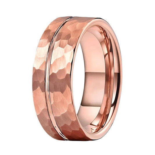8mm_Grooved_Hammered_Tungsten_Ring
