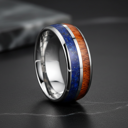 8mm_Malachite_Lapis_Lazuli_Tungsten_Wedding_Band.