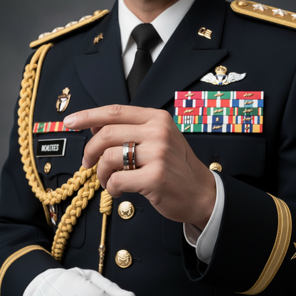 8mm Rosewood Tungsten Flat Wedding Band