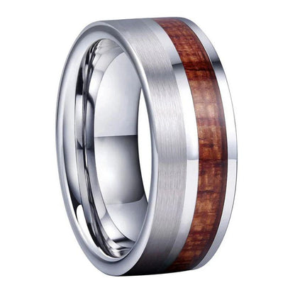 8mm_Rosewood_Tungsten_Flat_Wedding_Band