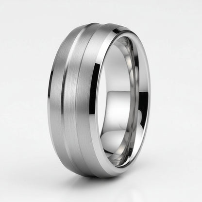 8mm Tungsten Blank Ring