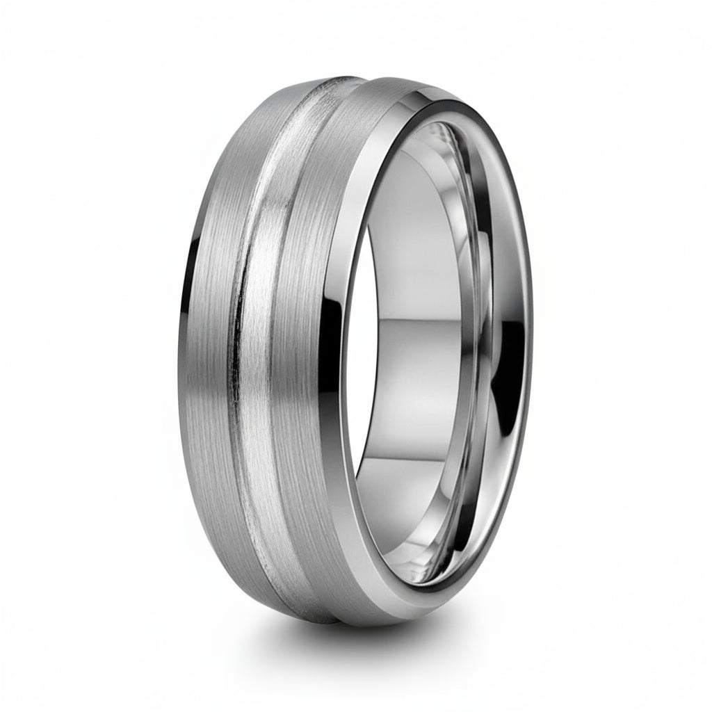 8mm Tungsten Blank Ring