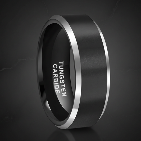 8mm Tungsten Carbide Wedding Band