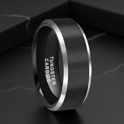 8mm Tungsten Carbide Wedding Band
